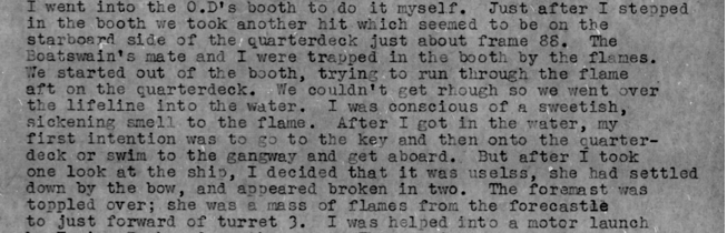 World War II Diary first hand account of the sinking of the USS Arizona